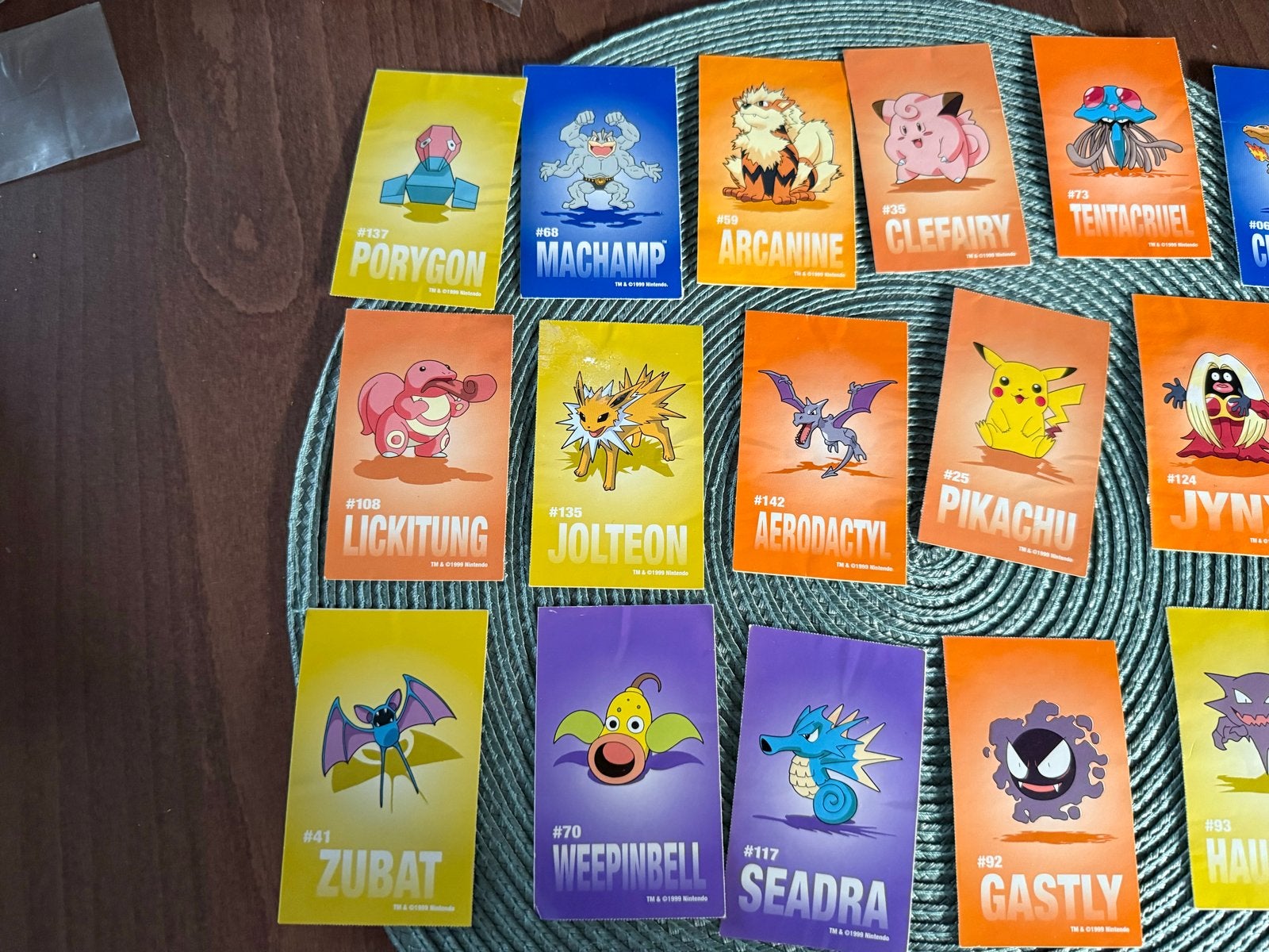 Zeldzame Pokémon kaarten/stickers - Vintage collectie, Ophalen of Verzenden, Gebruikt, Meerdere kaarten