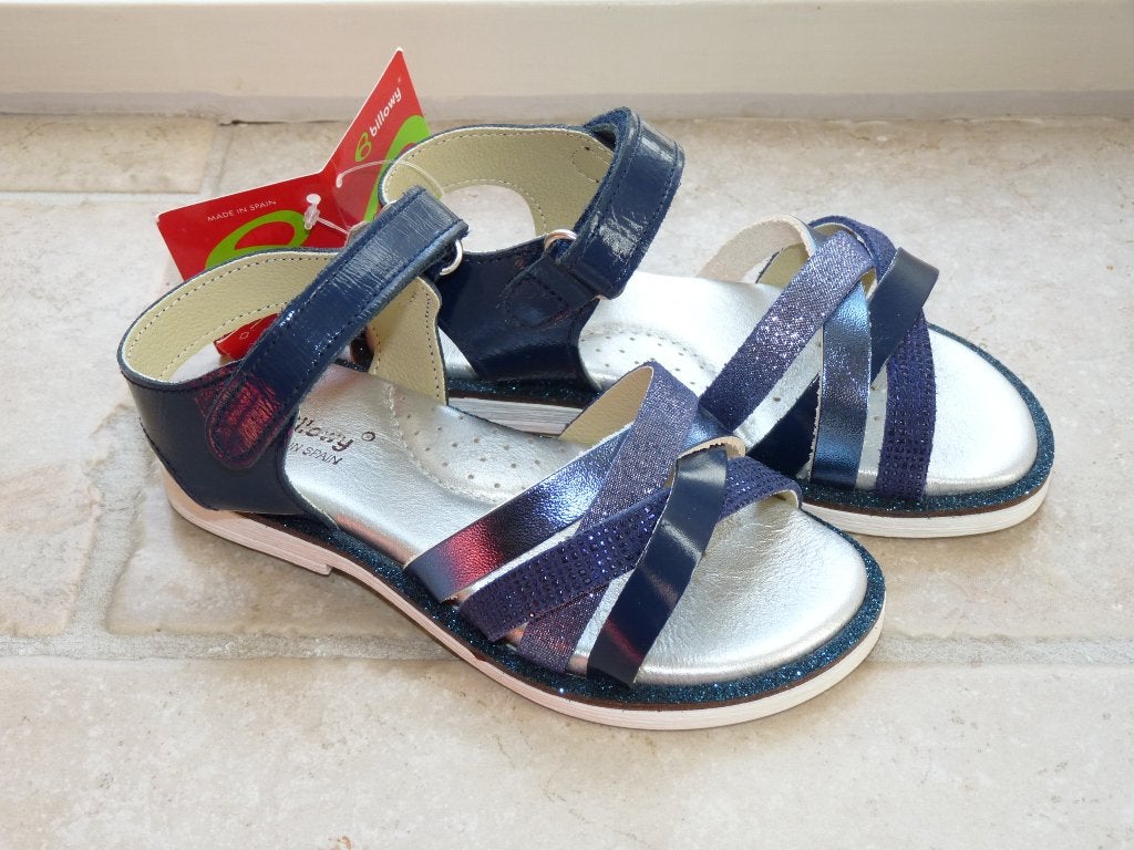 Billowy donkerblauwe leren sandalen maat 25 NIEUW in doos!, Meisje, Schoenen, Nieuw, Billowy