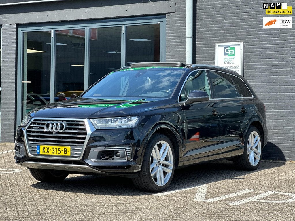 Audi Q7 3.0 TDI e-tron quattro Sport/PANO-DAK/CAMERA/LEDER/N, Auto's, Audi, Bedrijf, Te koop, Q7, 360° camera, 4x4, ABS, Airbags