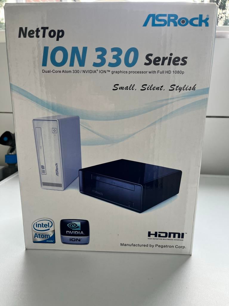 Asrock ION 330, Computers en Software, Desktop Pc's, HDD, Minder dan 4 GB, Minder dan 2 Ghz, Ophalen of Verzenden