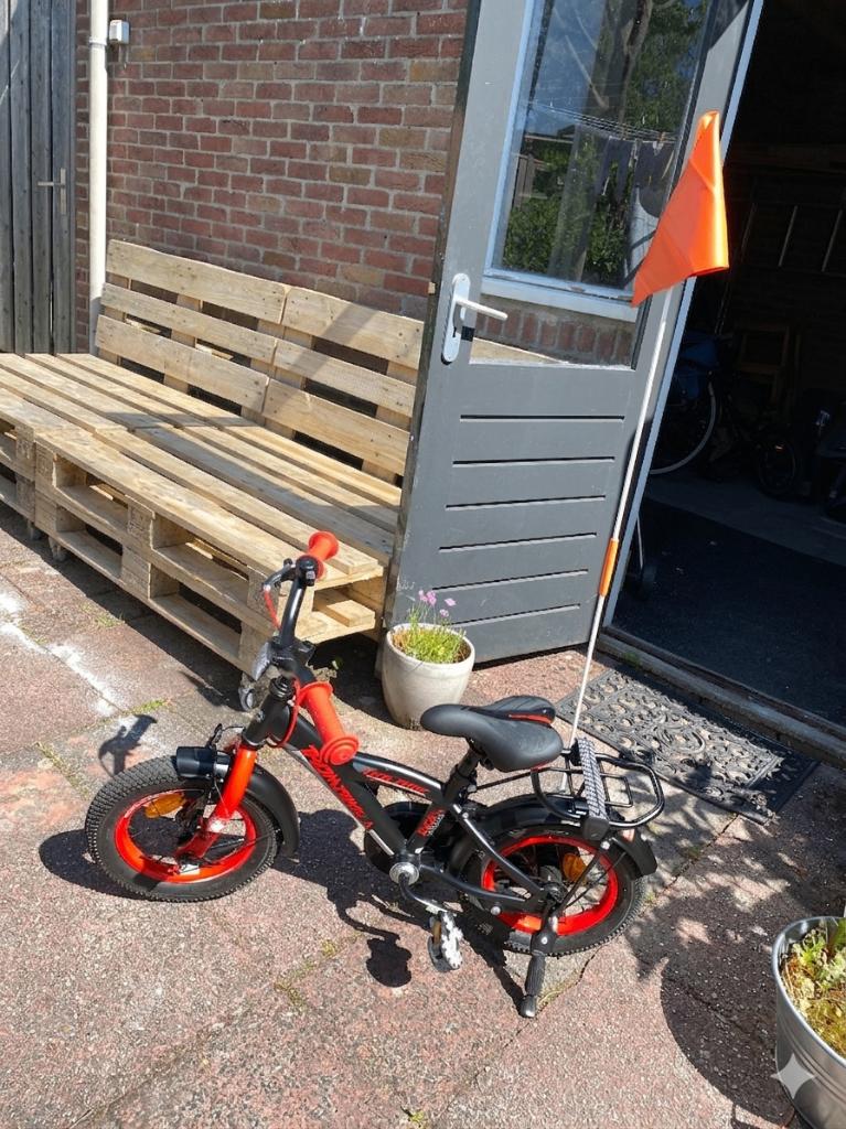 Thombike Volare 12 inch kinderfiets - nette staat, Ophalen, Terugtraprem, Zijwieltjes, Volare Thombike