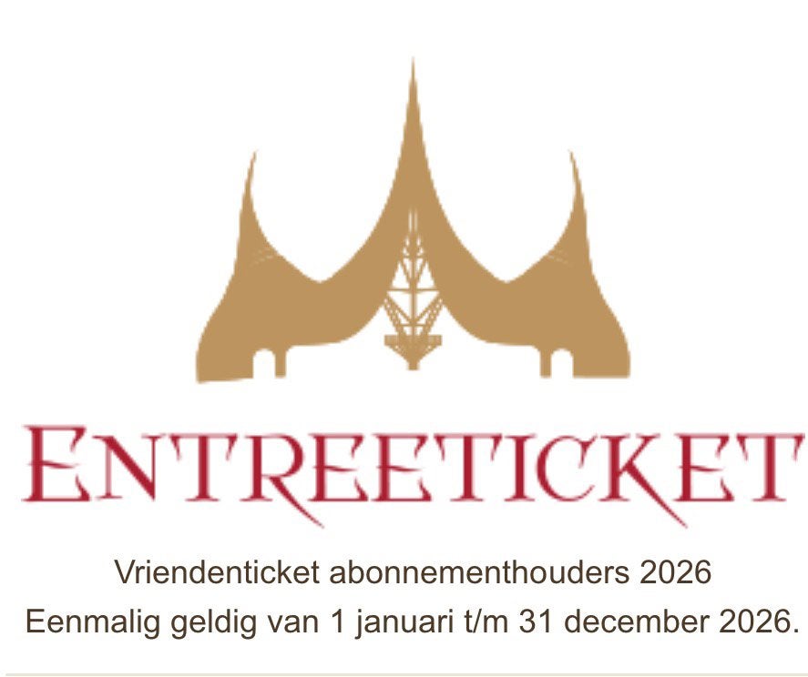 2 Efteling tickets geldig t/m 31 december, Twee personen, Ticket of Toegangskaart