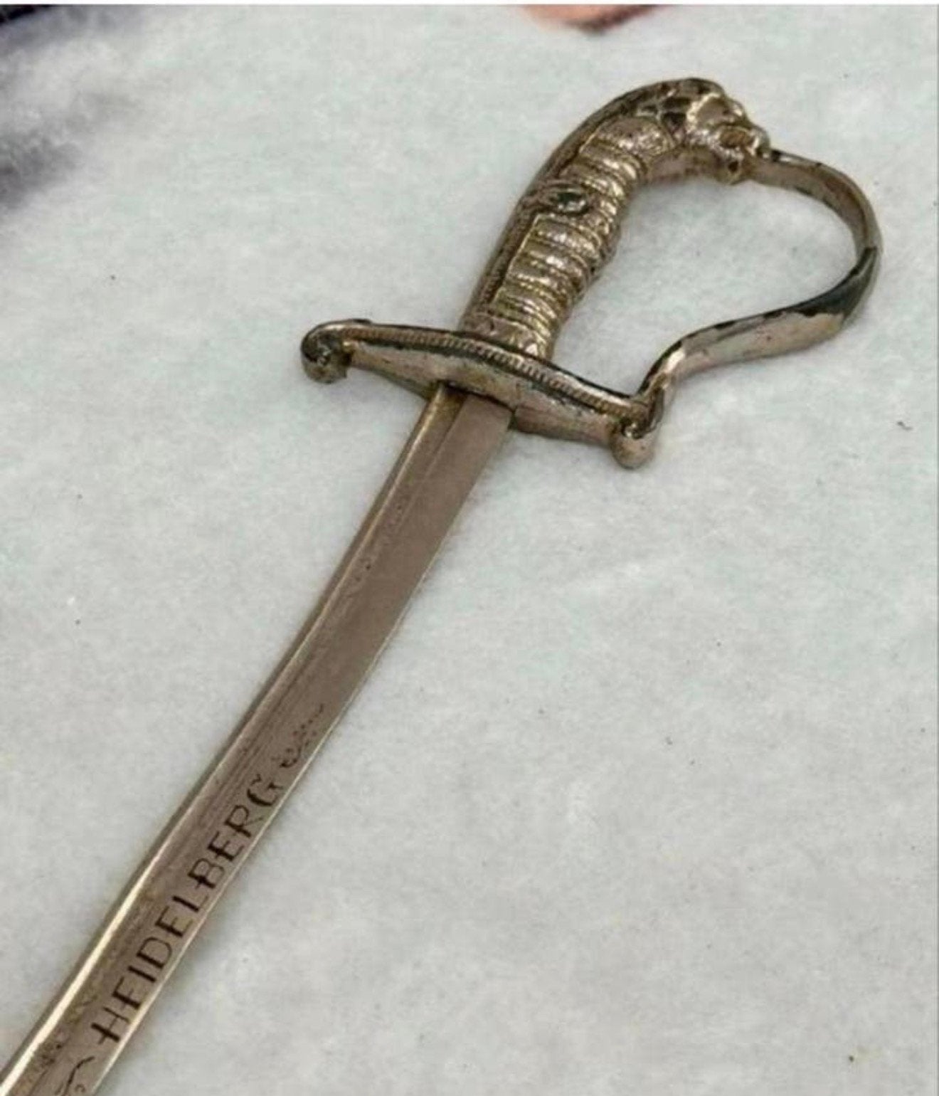 Zeldzame vintage Zwaard briefopener Heidelberg duitsland, Ophalen of Verzenden