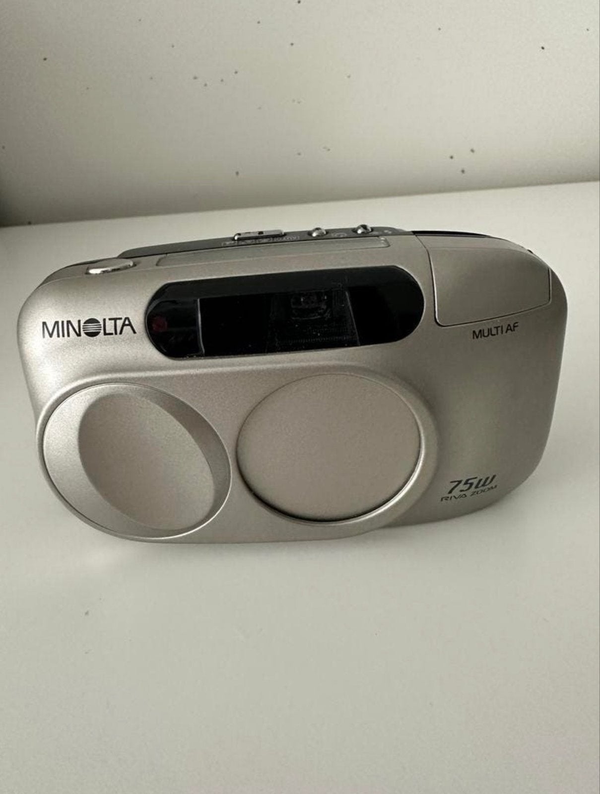 Minolta Riva Zoom 75W Compact Camera, Audio, Tv en Foto, Fotocamera's Analoog, Ophalen, Gebruikt, Compact, Minolta