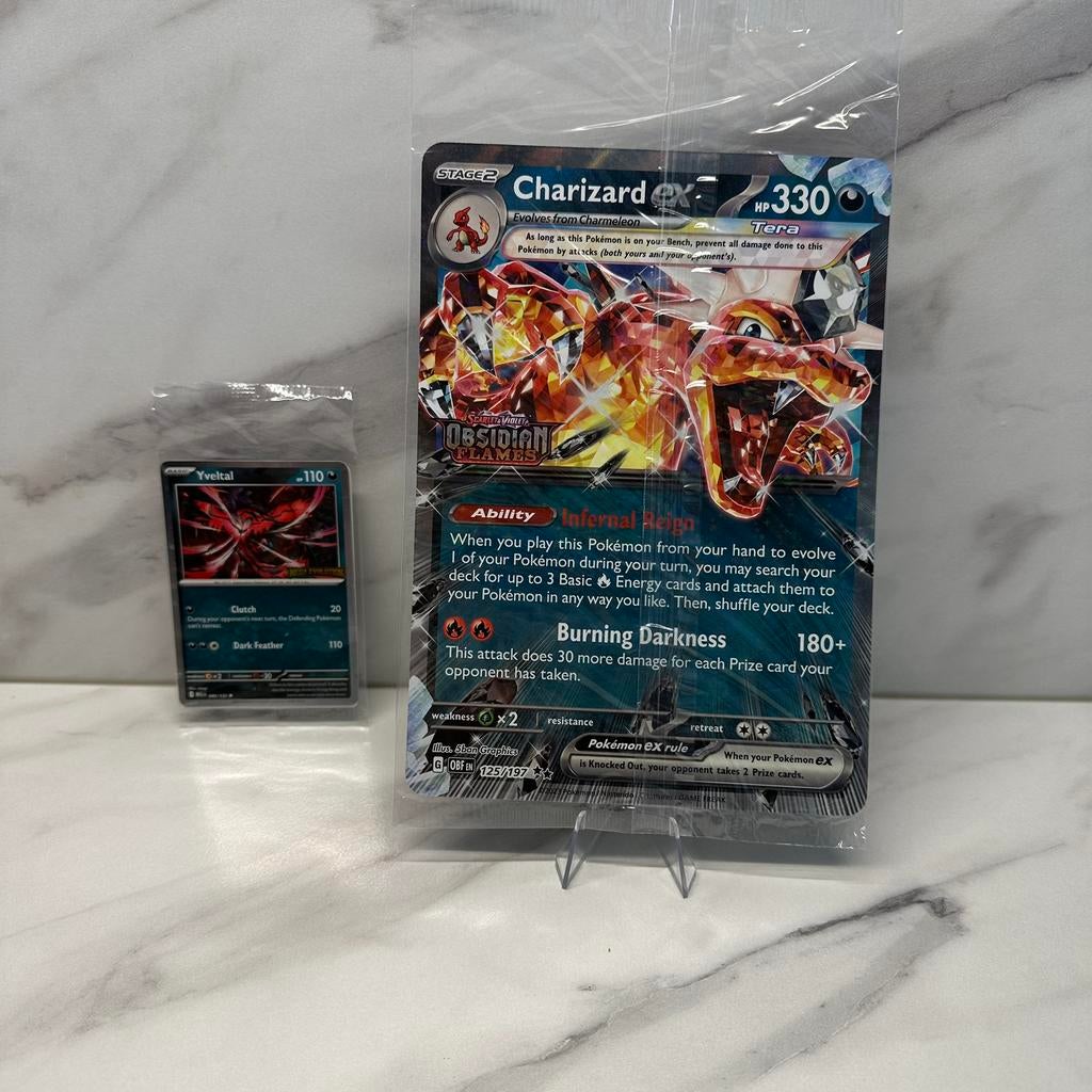 Obsidian Flames - Charizard ex 025 (Jumbo), Ophalen of Verzenden, Zo goed als nieuw