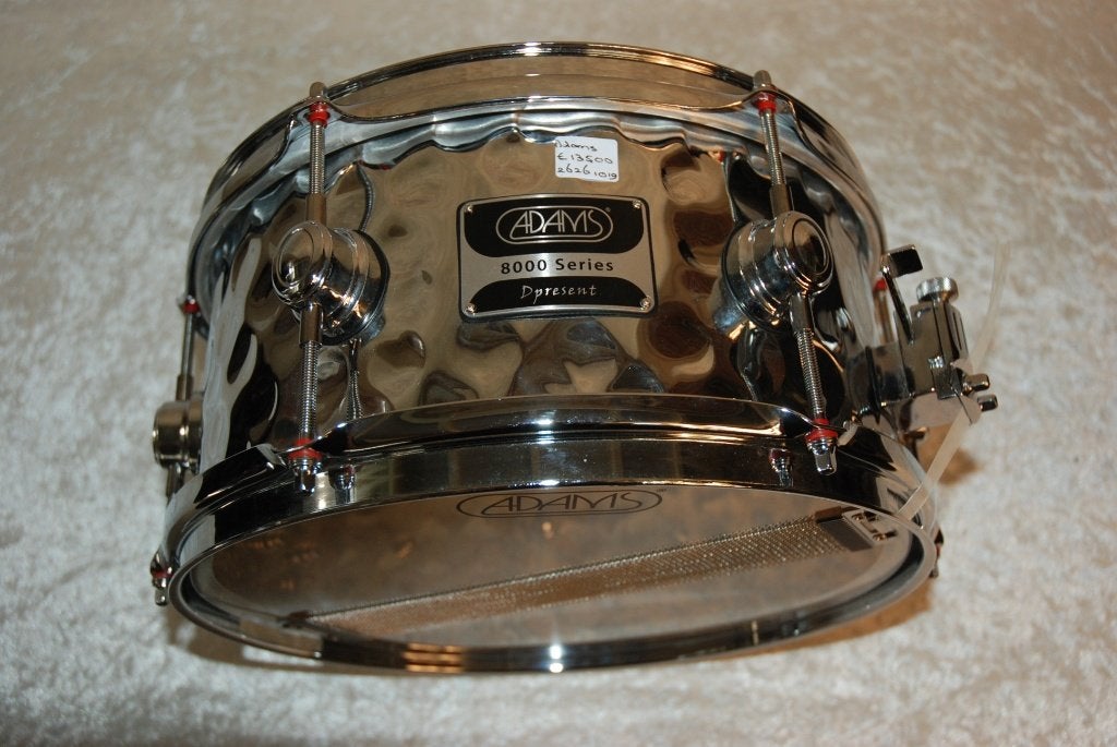 Adams 8000 snare hammered steel Dpresent 12x5,5 inch, Gebruikt, ., Drums of Percussie, Ophalen of Verzenden
