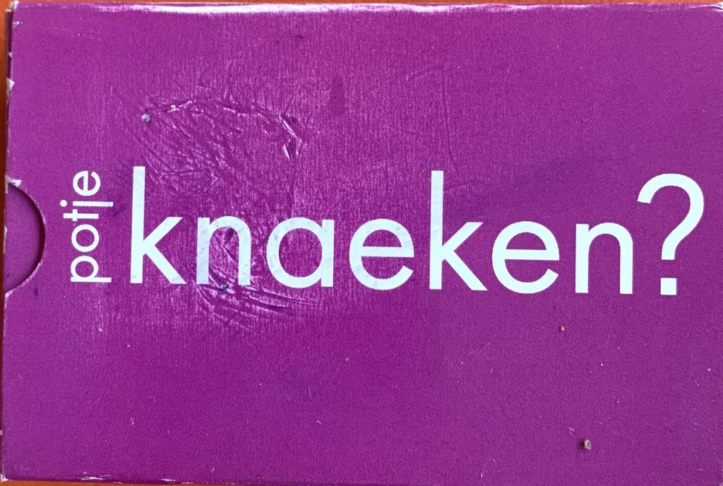 Potje KNAEKEN ? Speelkaarten of kwartet of memory in 1, Verzamelen, Ophalen of Verzenden, Nieuw, Speelkaart(en)