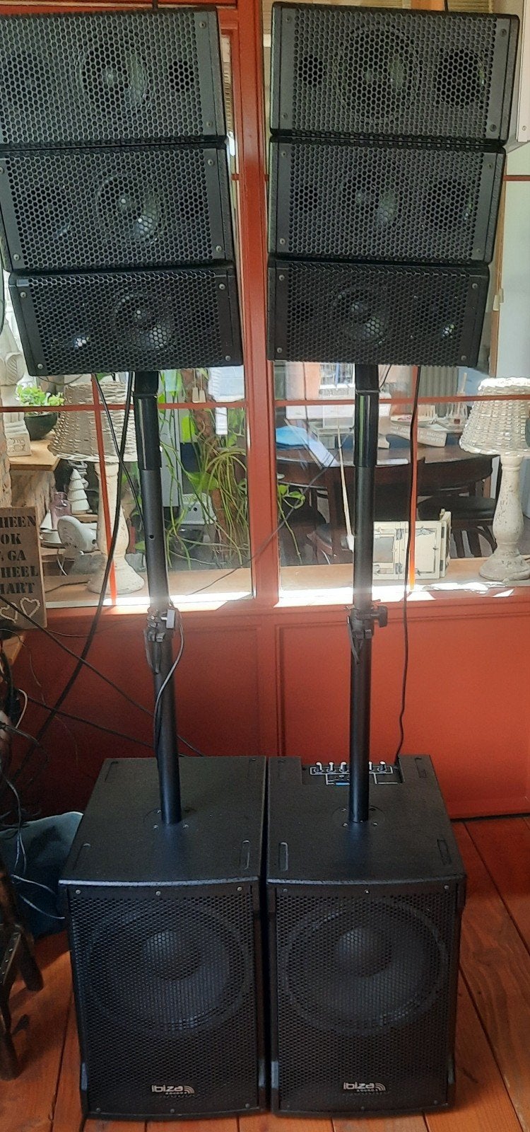 Krachtig Ibiza Sound CUBE212A-ARRAY PA-systeem met Bluetooth, Ophalen of Verzenden