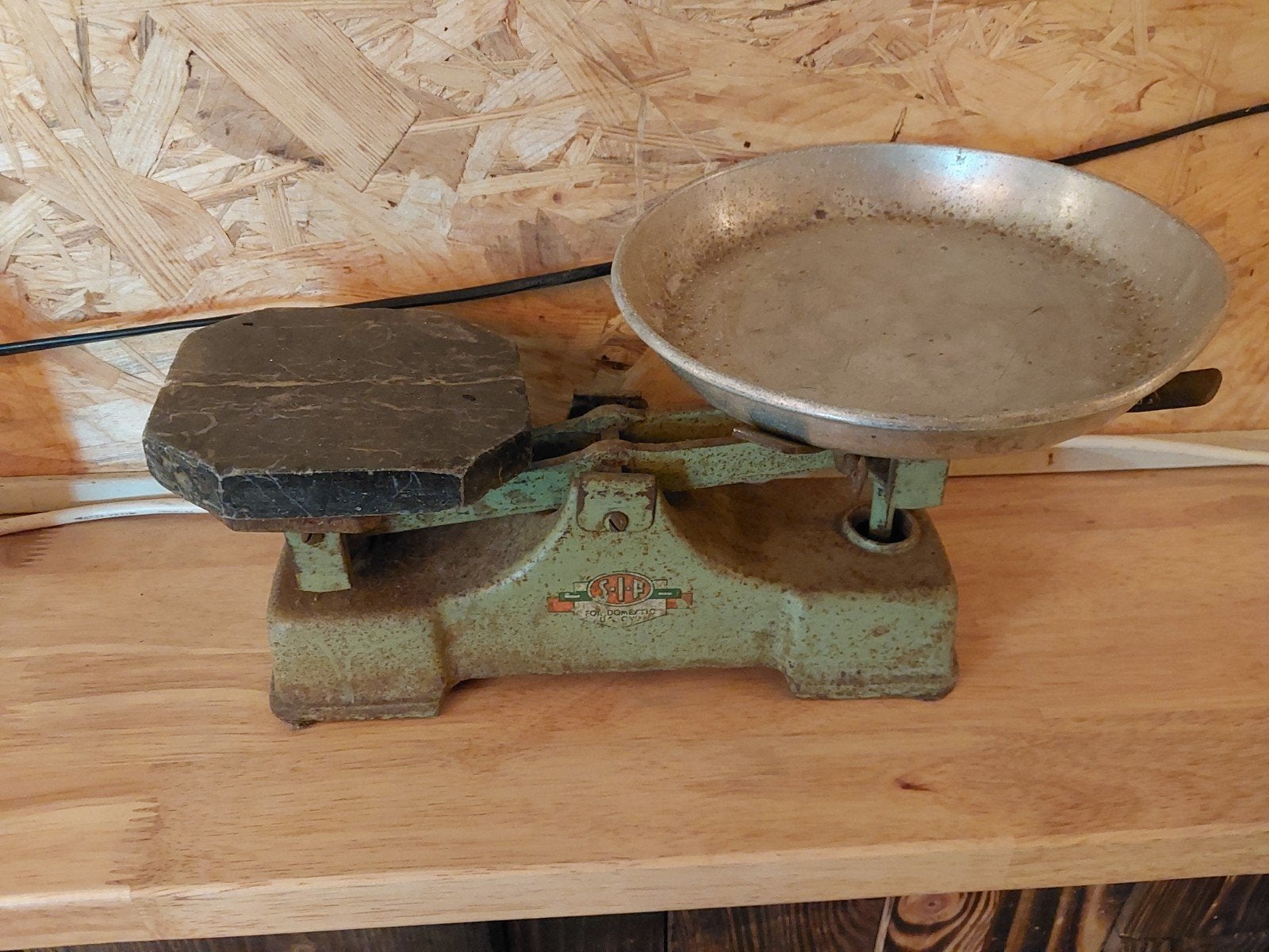 Vintage Oude Weegschaal - Decoratief en Authentiek, Ophalen of Verzenden, Gebruikt, Overige typen, Minder dan 50 kg