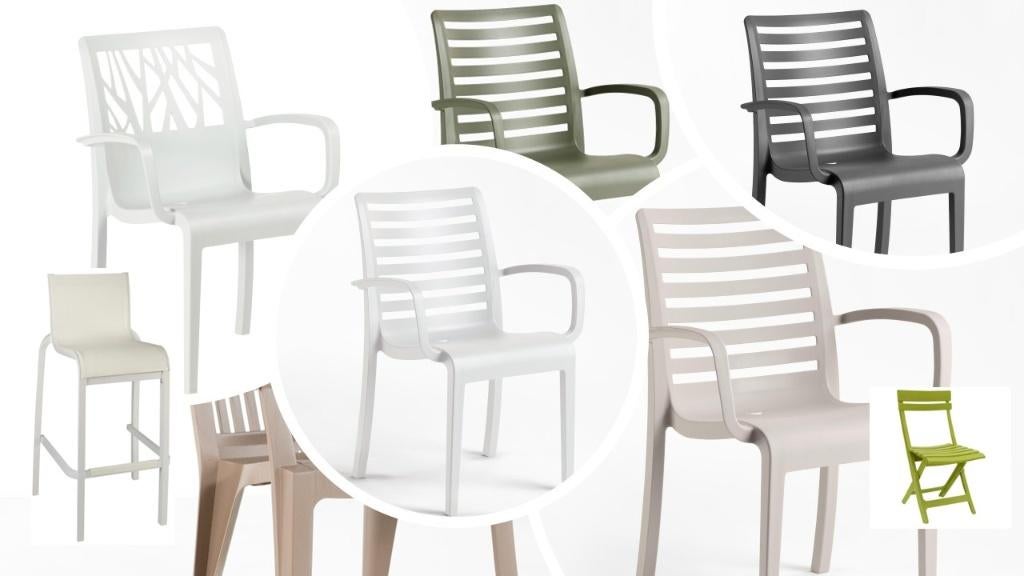 NIEUWE GROSFILLEX TUINSTOELEN VANAF €12,50 P.ST. OP=OP, Ophalen, Nieuw, Kunststof, Stapelbaar