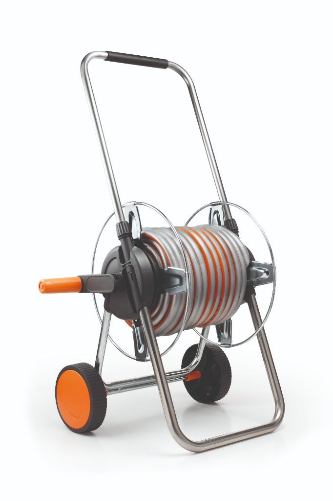 Hozelock Slangenwagen Metal 60 meter, Ophalen of Verzenden, Nieuw, Tuinslanghaspel