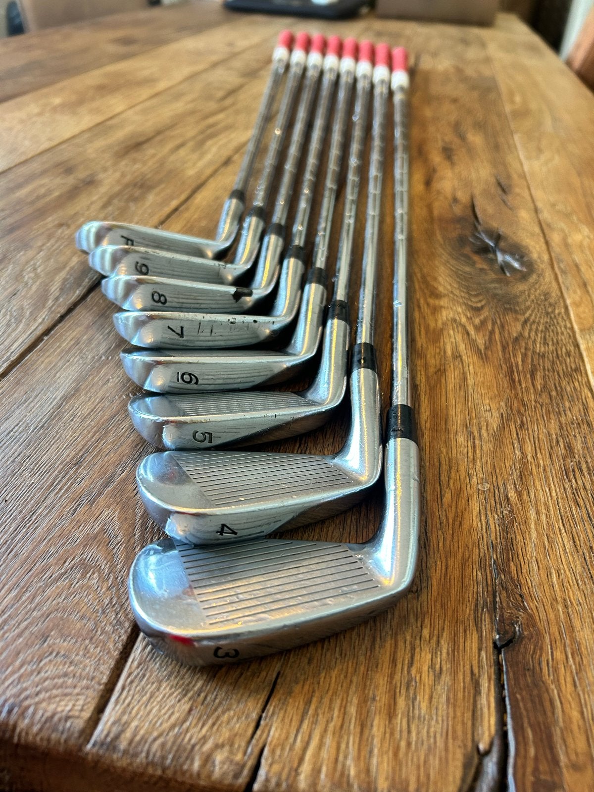 TaylorMade MB Forged ijzerset (3-PW) - Extra Stiff Dyn Gripp, Sport en Fitness, Golf, Ophalen of Verzenden, Gebruikt, Set, Overige merken