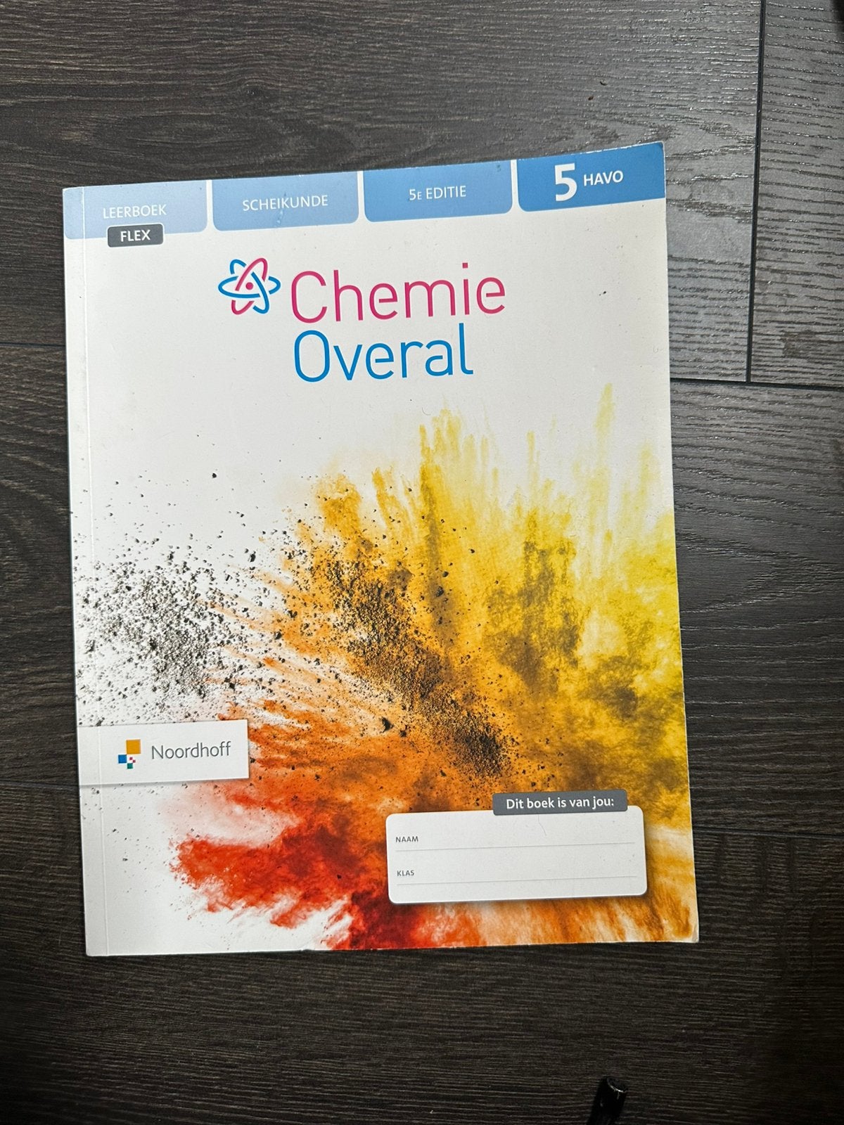 Chemie overal 5 Havo, Ophalen of Verzenden, Zo goed als nieuw