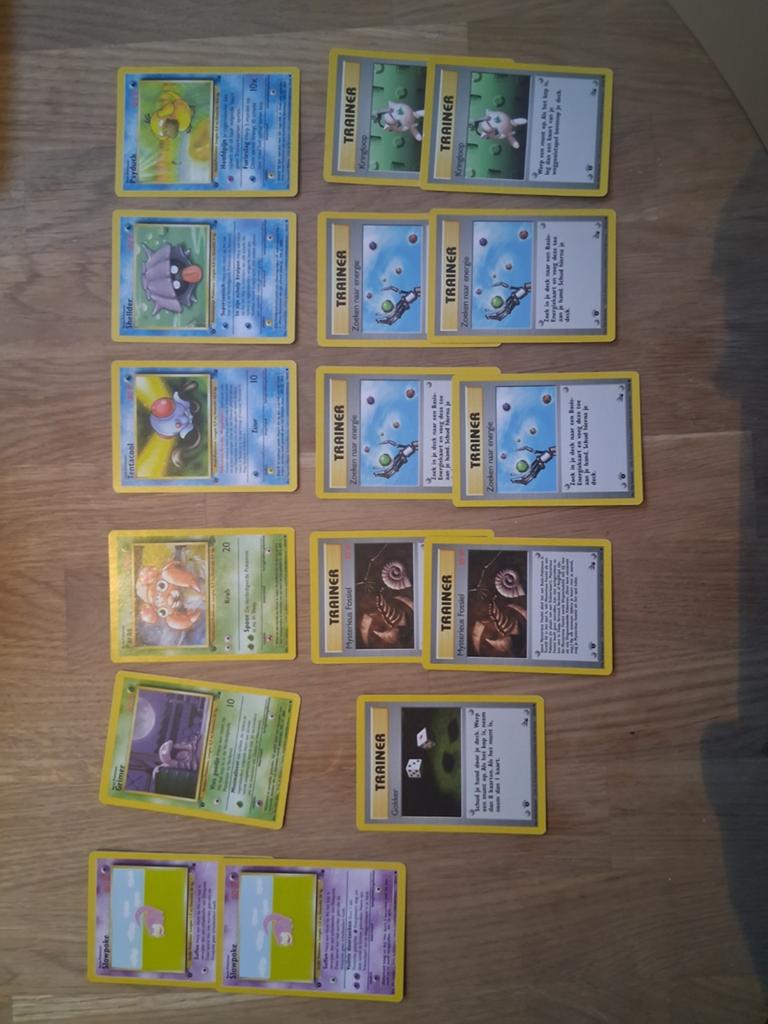 Pokémon Fossil 1e editie kaarten Nederlands, Verzenden, Gebruikt, Meerdere kaarten