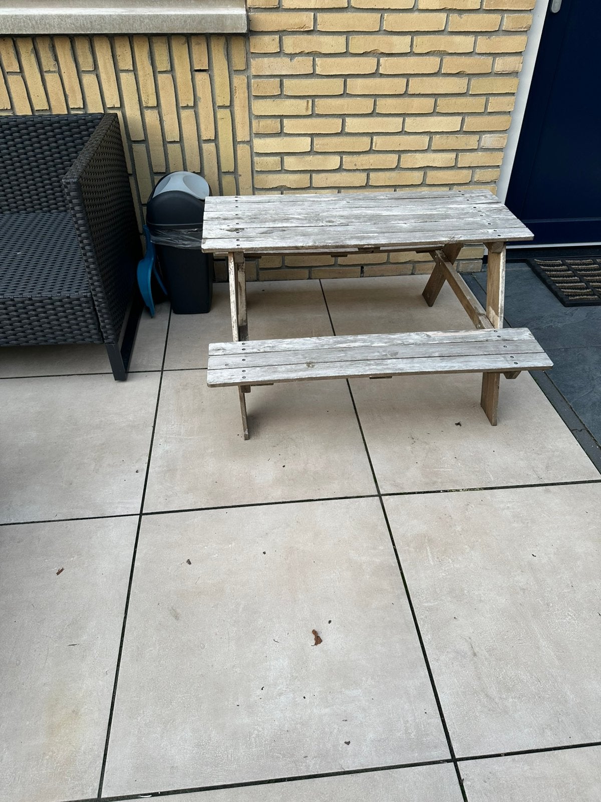 Picknicktafel voor kinderen, Gebruikt, Rechthoekig, Hout, Ophalen