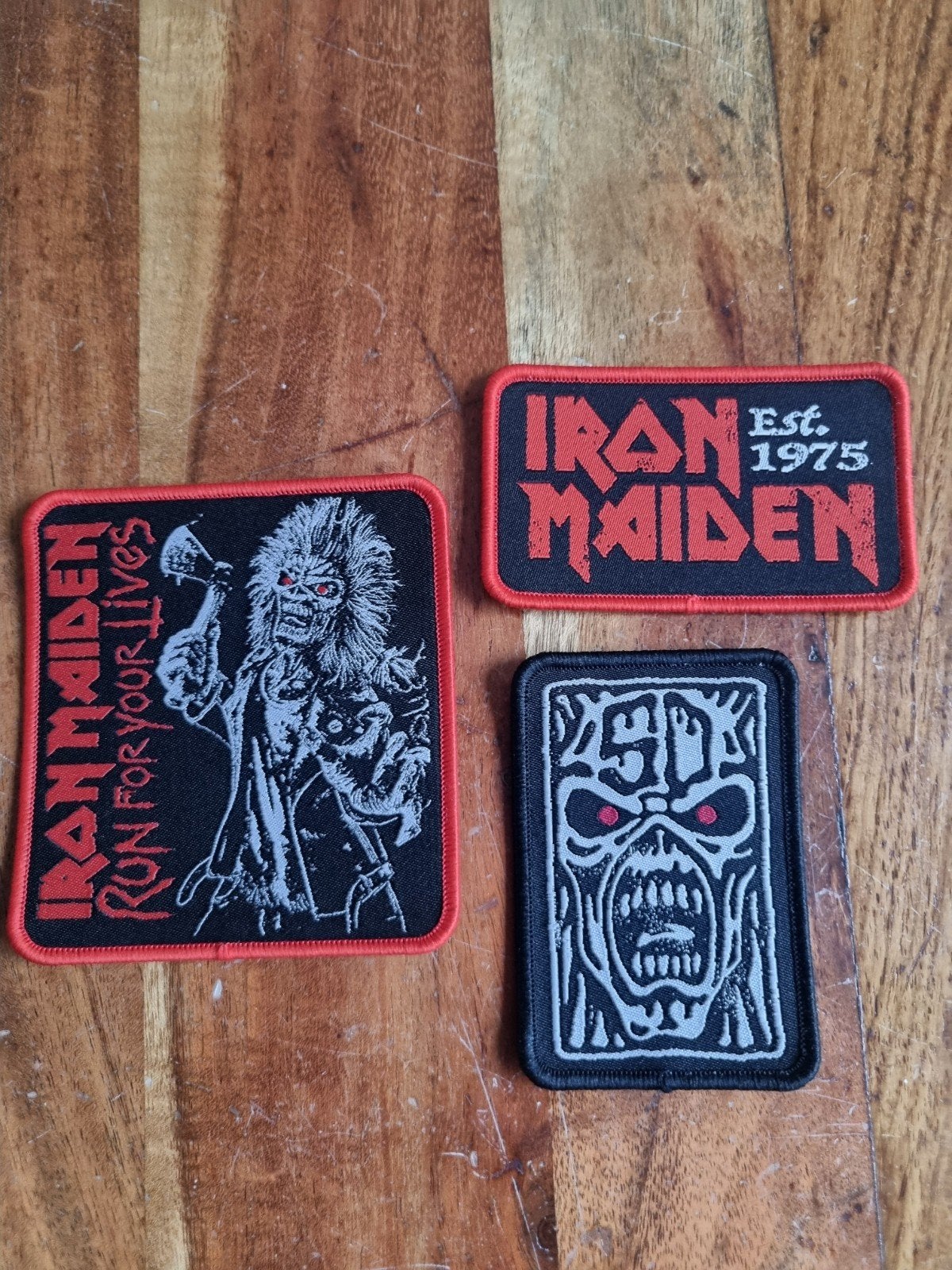 Iron Maiden Patches - Set van 3, Verzamelen, Ophalen of Verzenden, Zo goed als nieuw