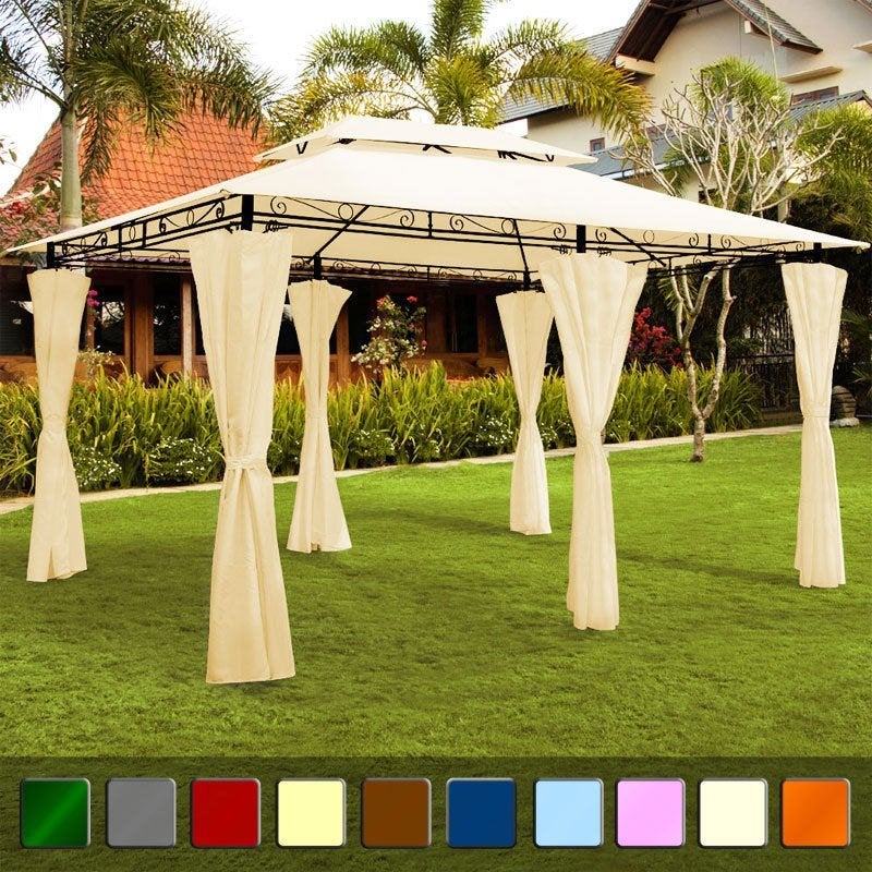 Chique Stalen Paviljoen / Prieel / Partytent. 3x4meter. RGB., Tuin en Terras, Partytenten, Ophalen of Verzenden, Nieuw, Minder dan 5 meter