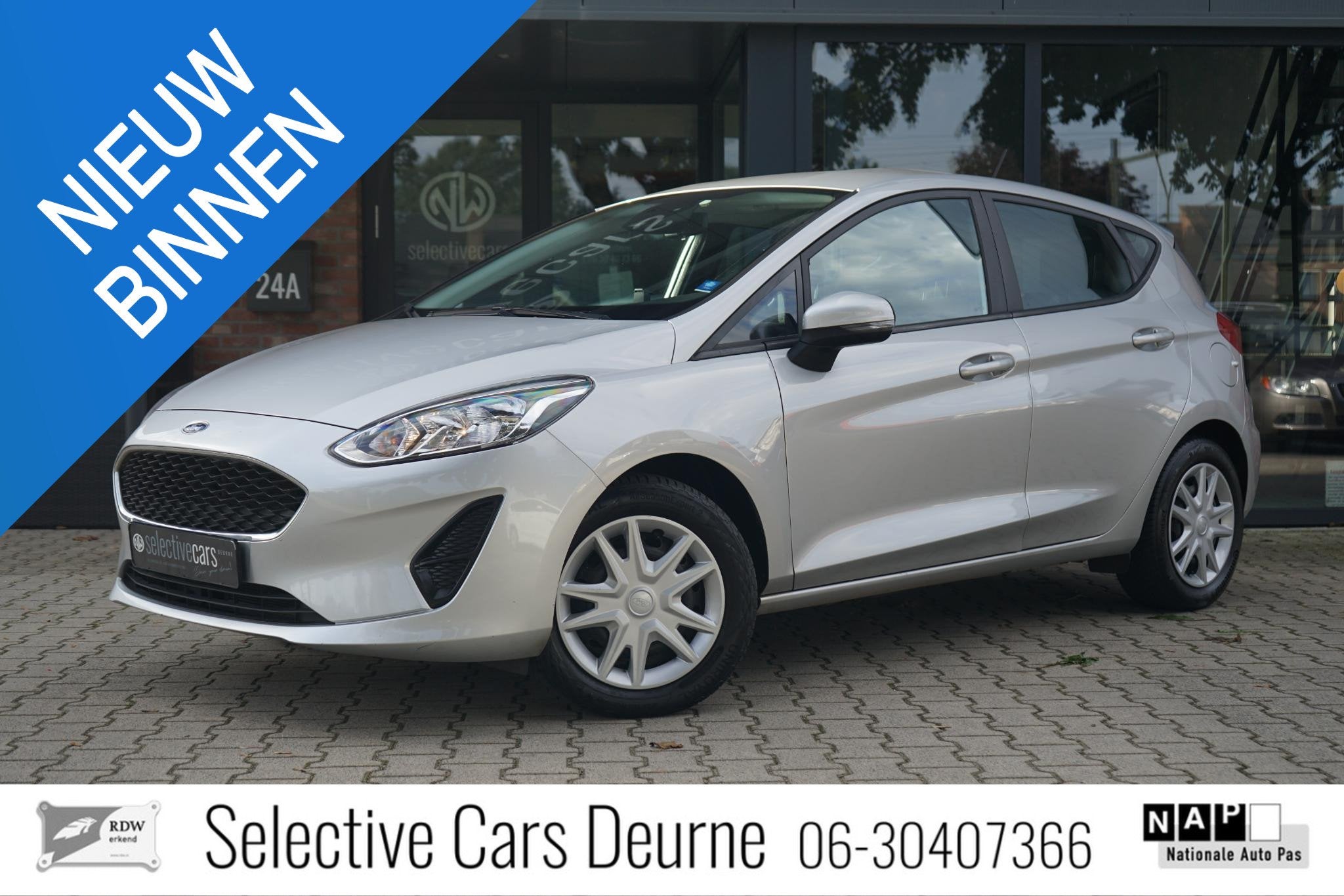 Ford Fiesta 1.1 Trend Cruise, Airco,, Voorwielaandrijving, Stof, Gebruikt, Bedrijf