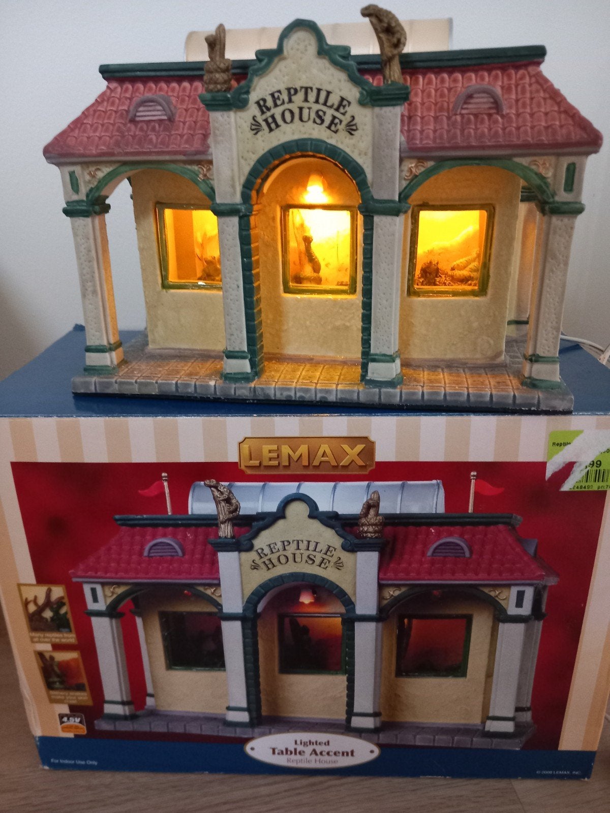 Lemax reptile house kerstdorp dierentuin, Ophalen of Verzenden