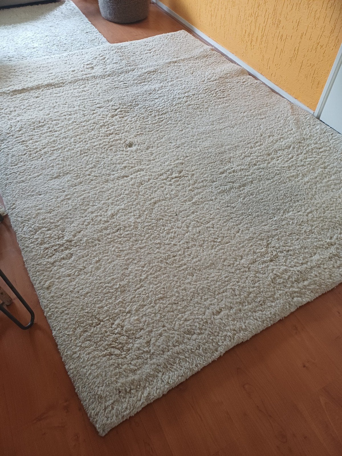Wollen Vloerkleed 245  175, Ophalen, Gebruikt, Minder dan 10 m², Tapijt