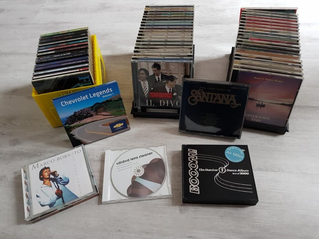 CD COLLECTIE + Rekjes Kunststof 57 CD's, CD's diverse pop, Ophalen of Verzenden, Gebruikt