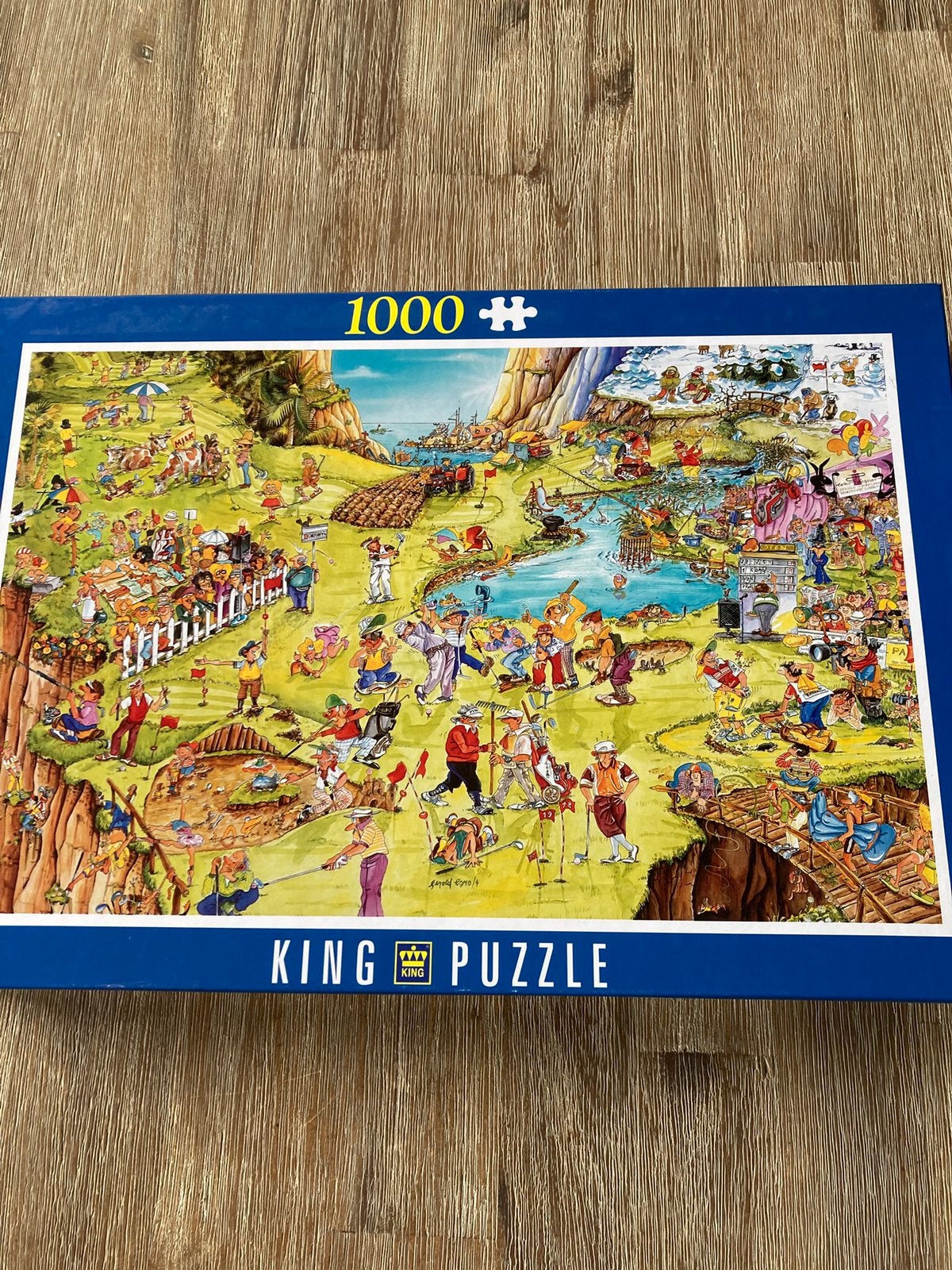 King puzzel 1000 stuksjes, Hobby en Vrije tijd, Ophalen of Verzenden, 500 t/m 1500 stukjes, Zo goed als nieuw