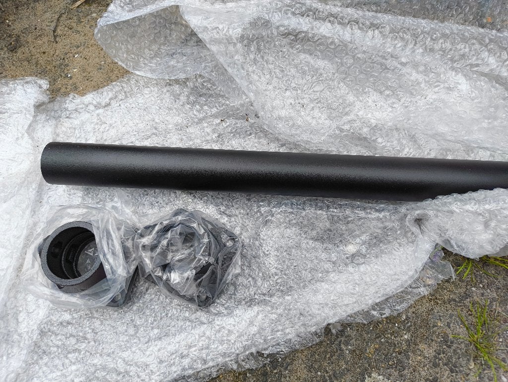 Metalen buis, zwart, 42mm x 3mm lengte 6 meter, Doe-het-zelf en Verbouw, Metalen, Ophalen, Nieuw, Aluminium