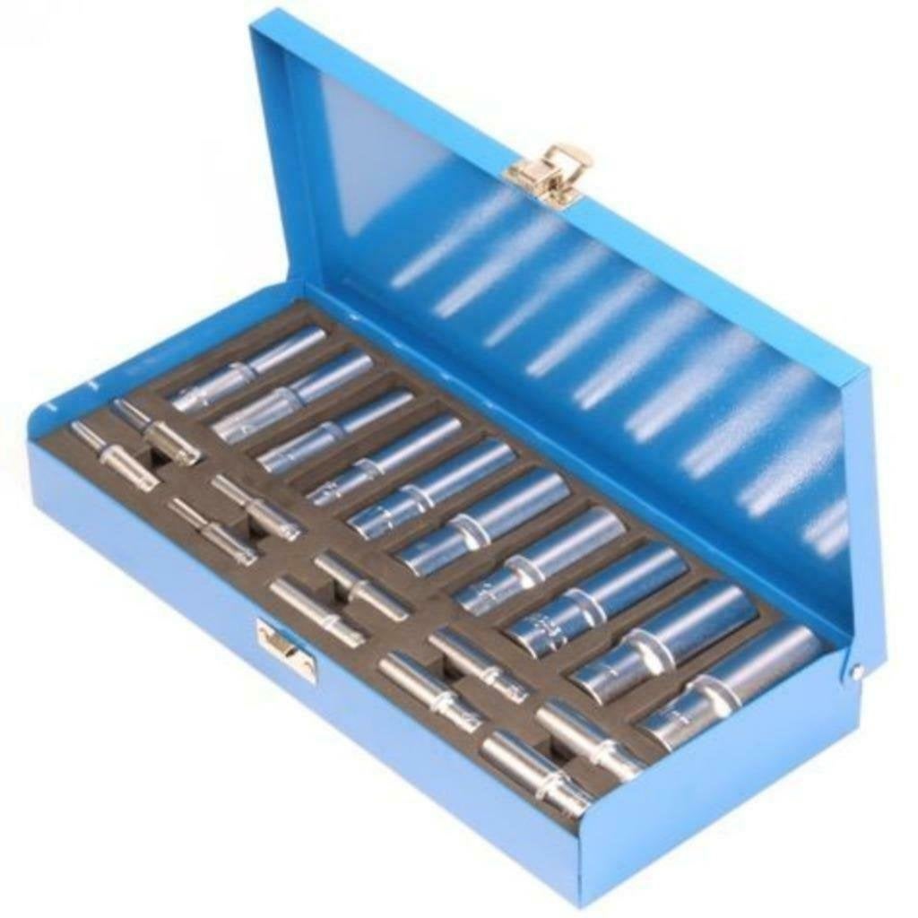 Doppendoos Extra lang! 20dlg. Chroom Vanadium  46 45, Ophalen of Verzenden, Nieuw