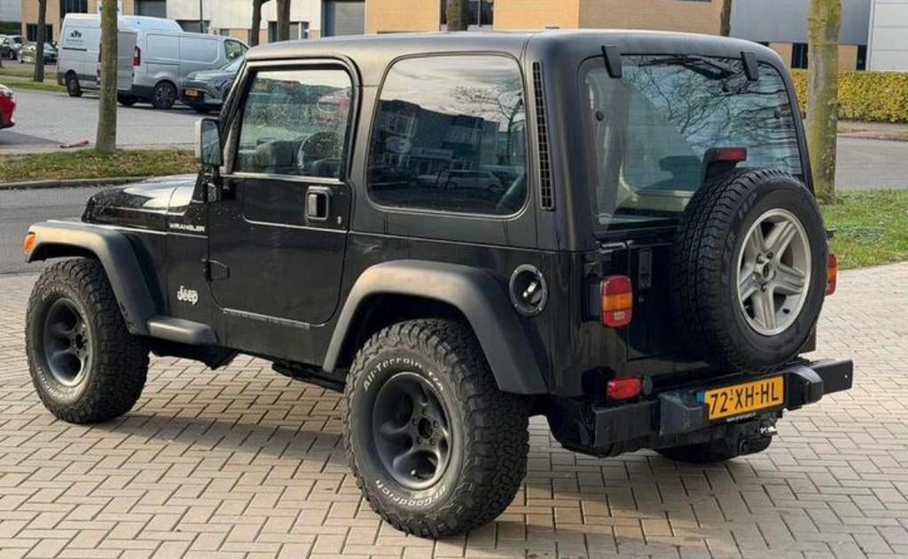 ‼️JEEP WRANGLER TJ CABRIO 4WD‼️ ZWART HARD/SOFTTOP BJ1997, 1800 kg, 4 cilinders, Zwart, Leder