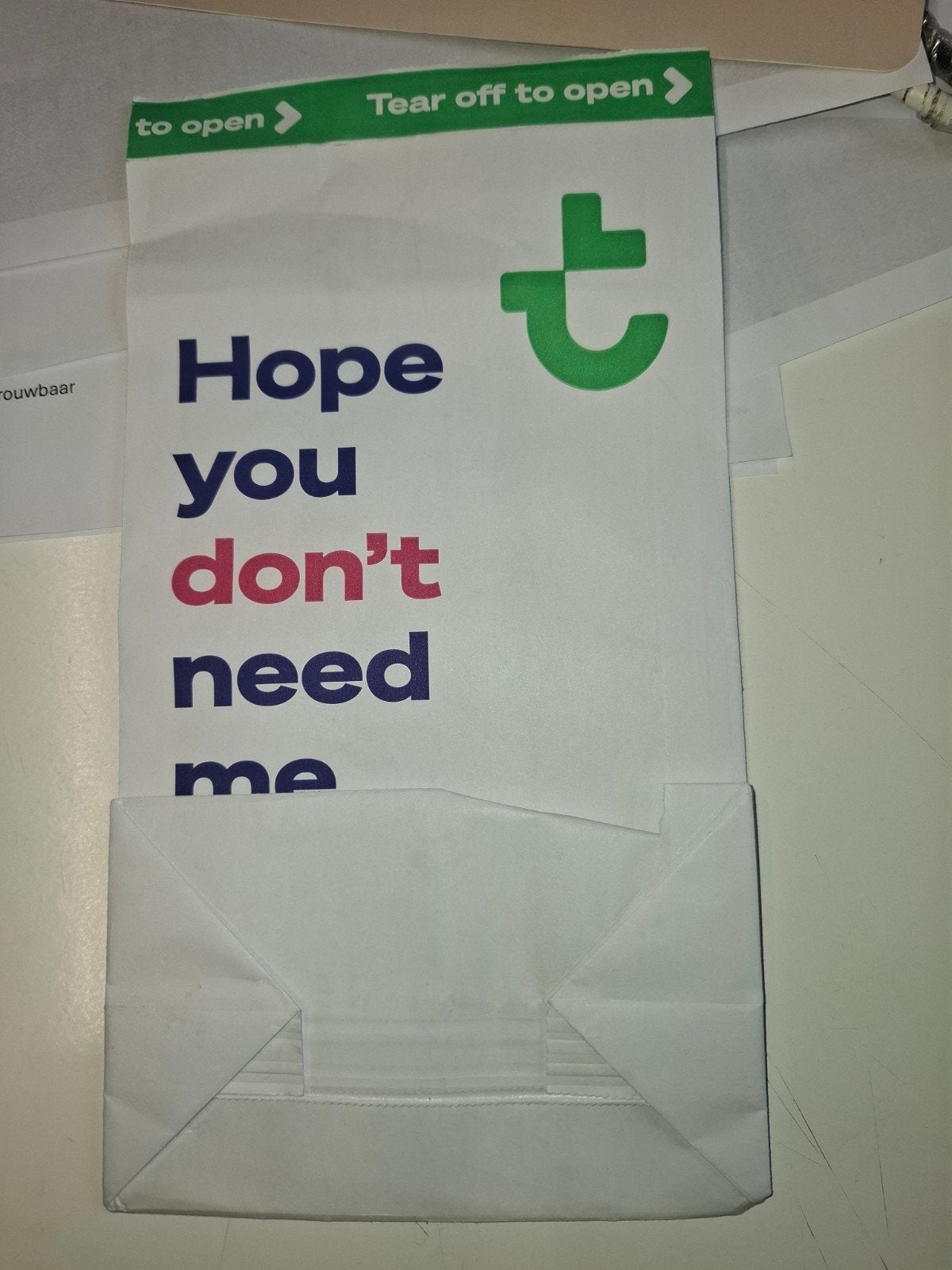 Transavia airsickness bag / braakzak, Ophalen of Verzenden, Zo goed als nieuw