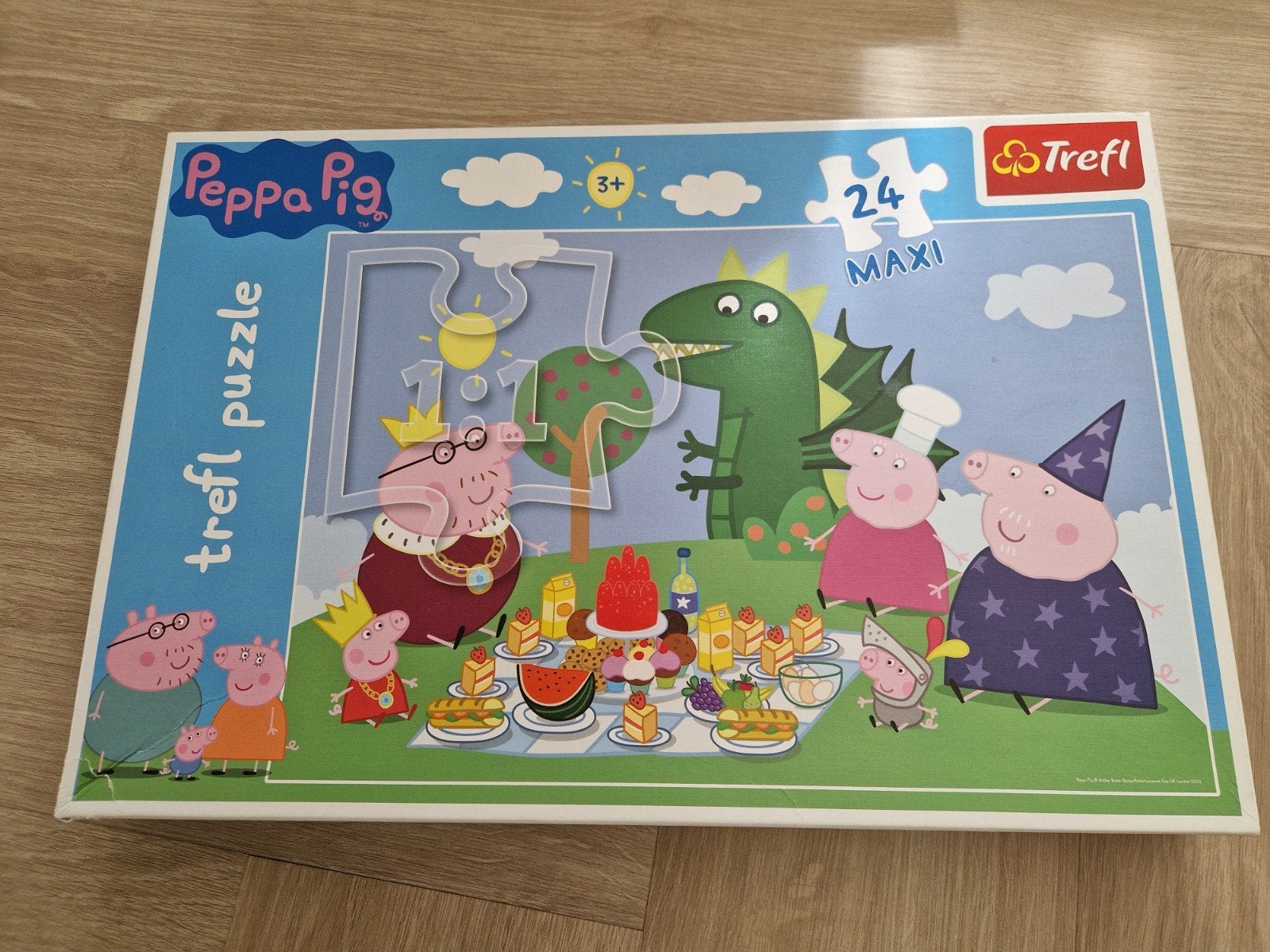 Peppa Pig Trefl Maxi (Vloer) Puzzel 24 Stukjes, Ophalen of Verzenden, 10 tot 50 stukjes, Zo goed als nieuw, 2 tot 4 jaar