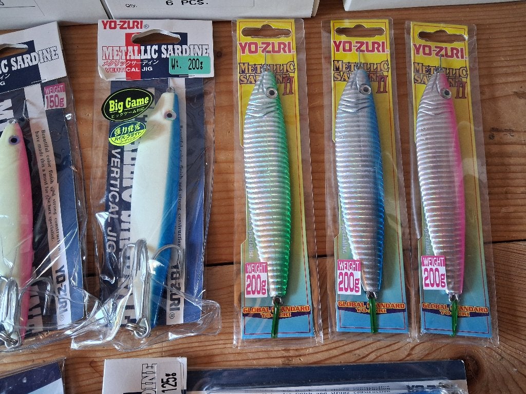 12 stuks Yo-Zuri Jigs (Japan) van 125 t/m 200gram, Info@hengelsportleon.nl, Nieuw, Yo-Zuri, Complete set