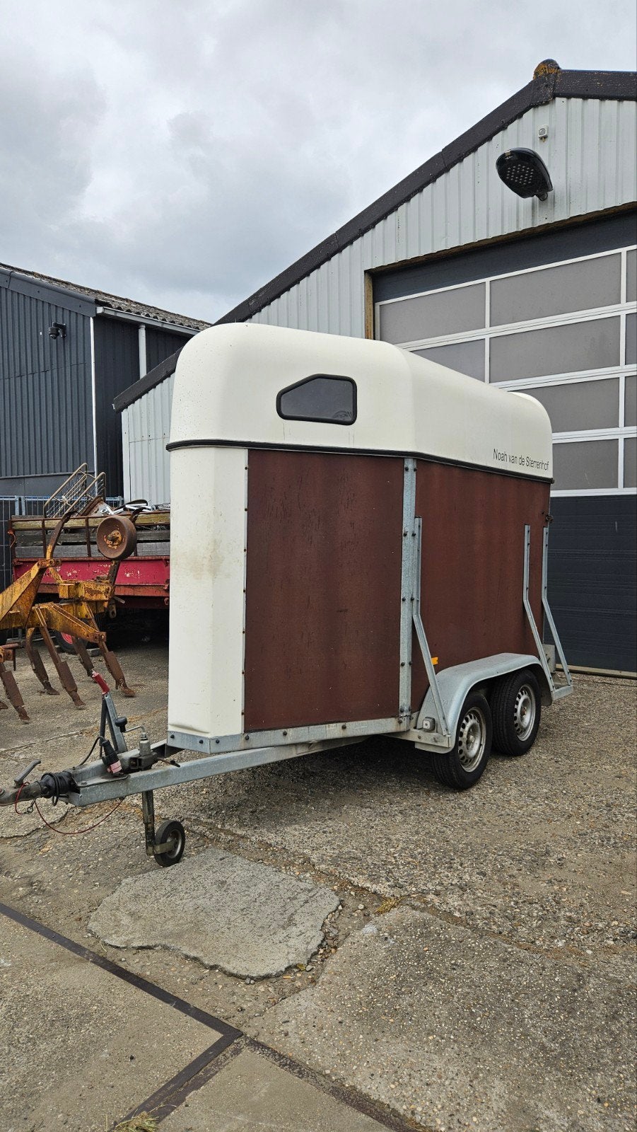 Hotra 1.5 paards trailer, Ophalen, Gebruikt