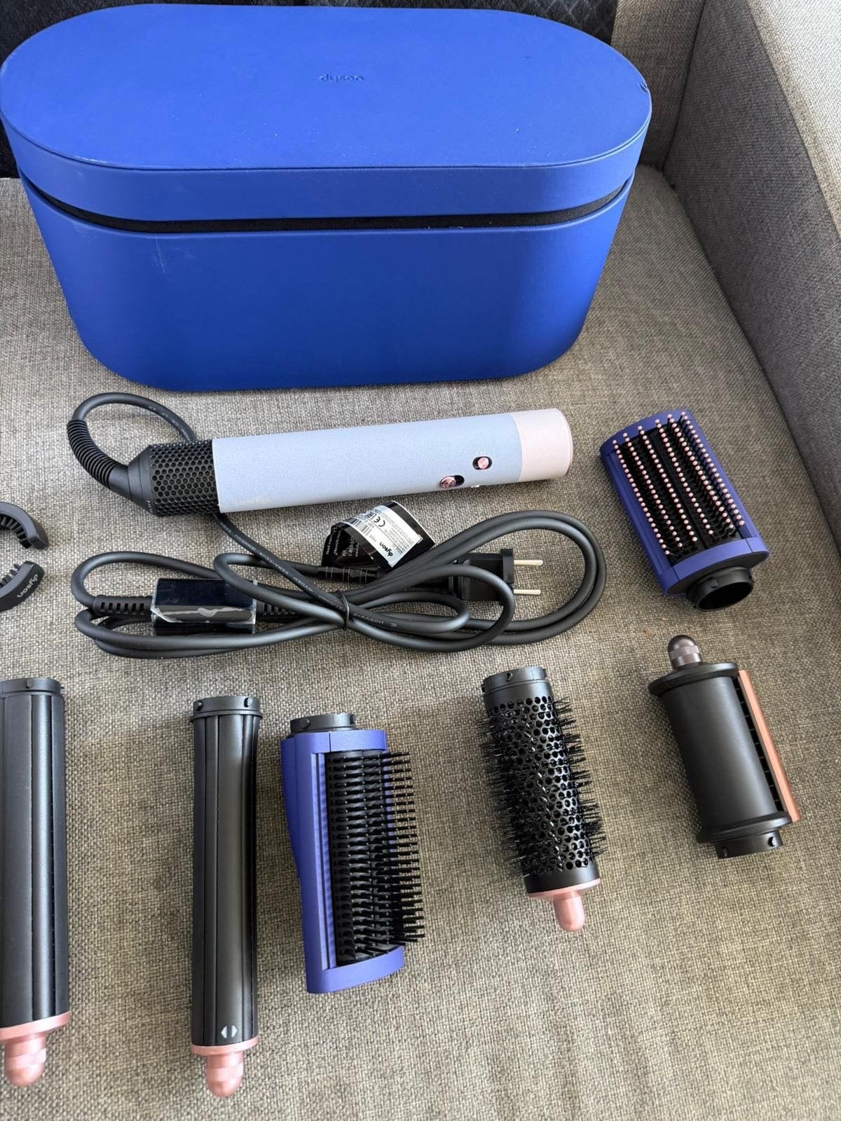 Dyson Airwrap Complete Long Blue, Ophalen, Zo goed als nieuw, Föhn of Haardroger