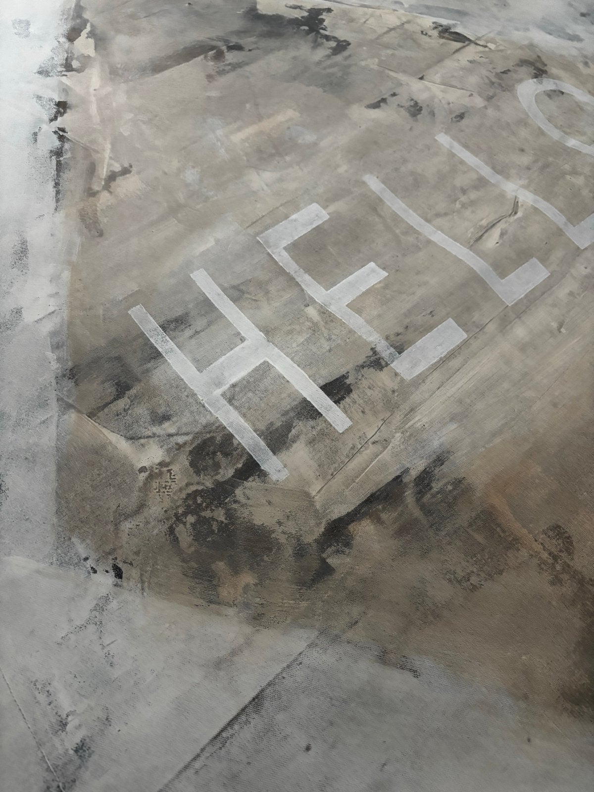 Uniek wandkleed 'HELLO' - Modern design, Ophalen