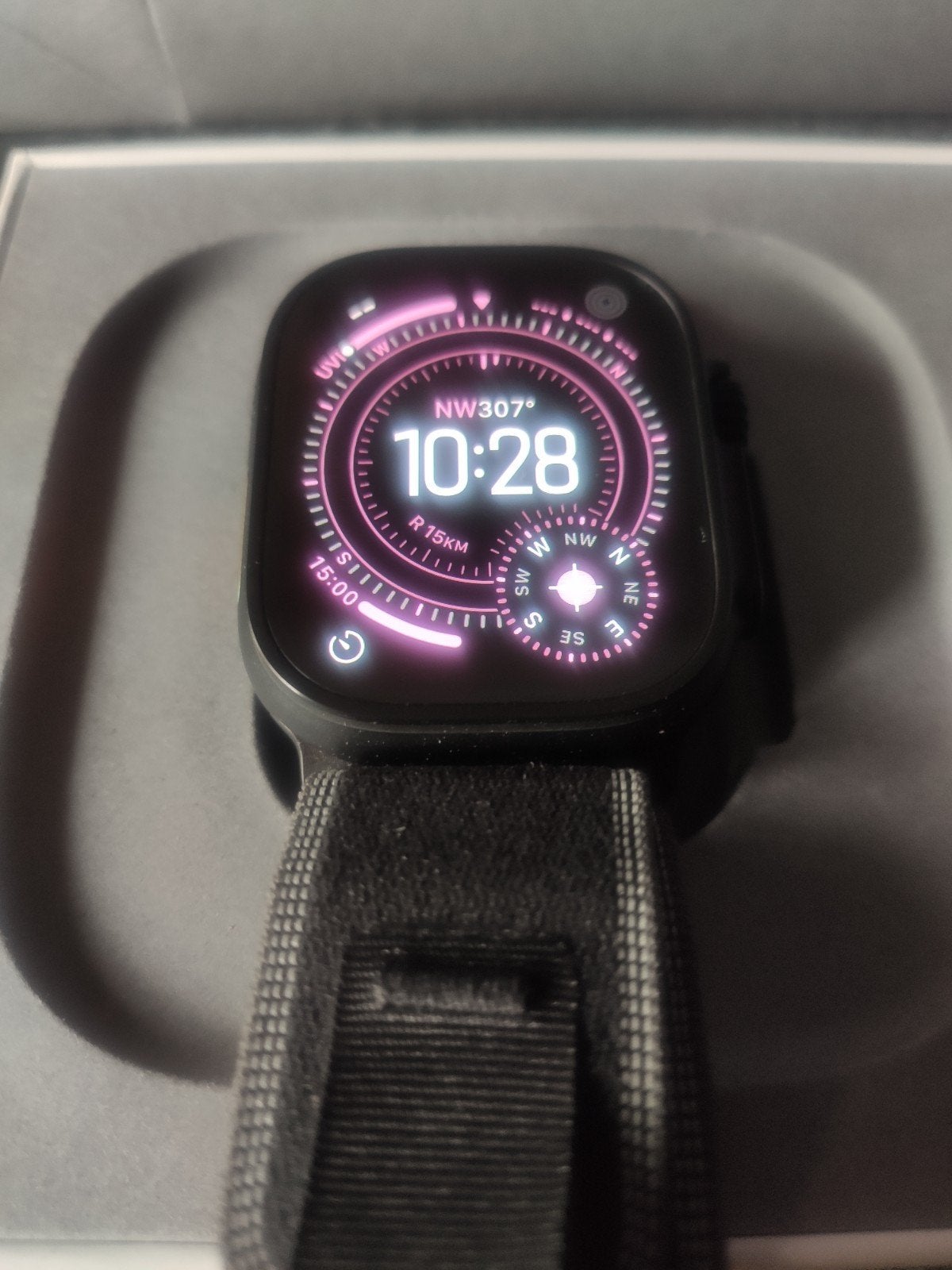 Apple Watch Ultra 3 (MF1D4QF/A) - Nieuwstaat, Zwart, IOS, Ophalen of Verzenden, Zo goed als nieuw