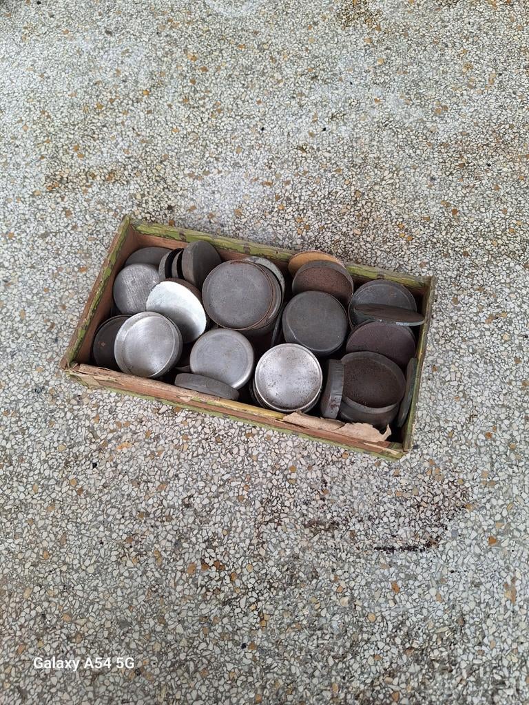 Doos vol met bakjes kermis schuivenspel, Verzamelen, Automaten | Overige, Ophalen of Verzenden