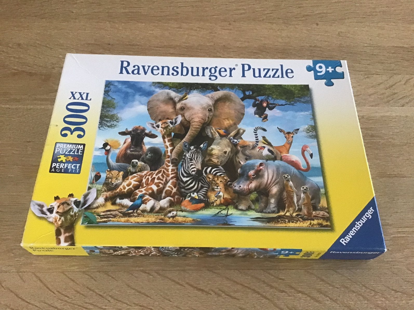 Ravensburger puzzel 300 XXL Afrikaanse vrienden, Ophalen of Verzenden, Meer dan 50 stukjes, Zo goed als nieuw, 6 jaar of ouder