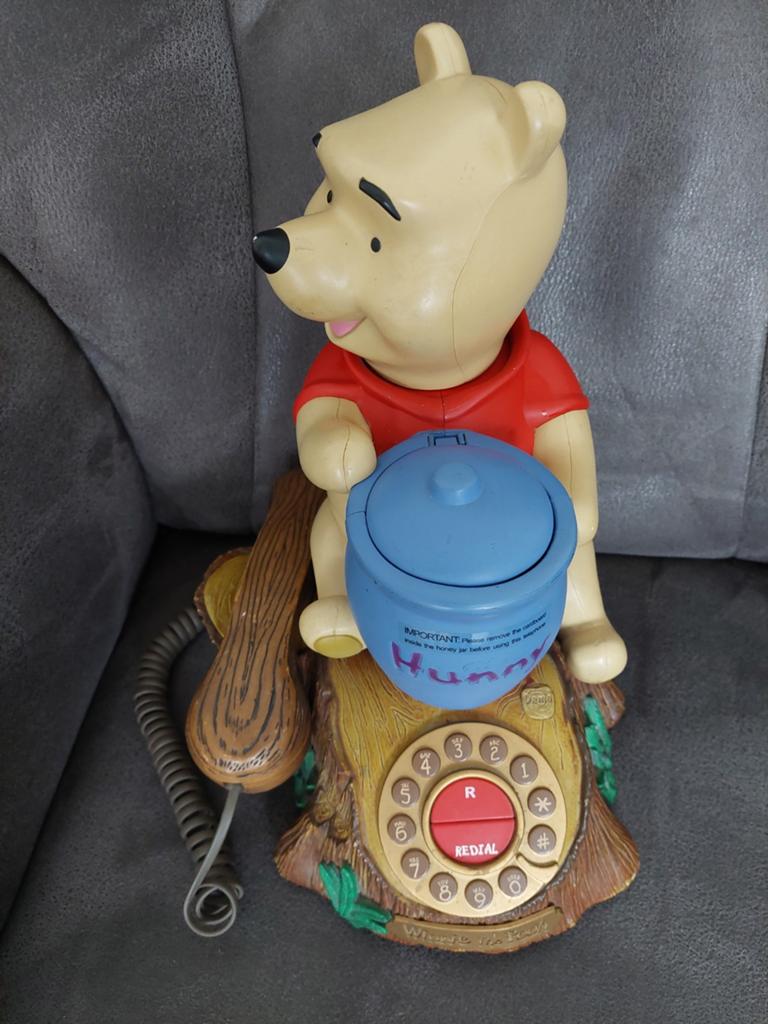 Telefoon winnie, Ophalen of Verzenden, Steen, Aardewerk of Keramiek, Dier