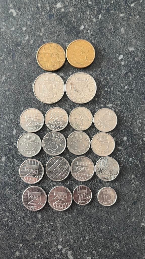Nederlandse gulden , kwartjes, dubbeltjes, Ophalen of Verzenden, Overige landen, Overige waardes, Setje