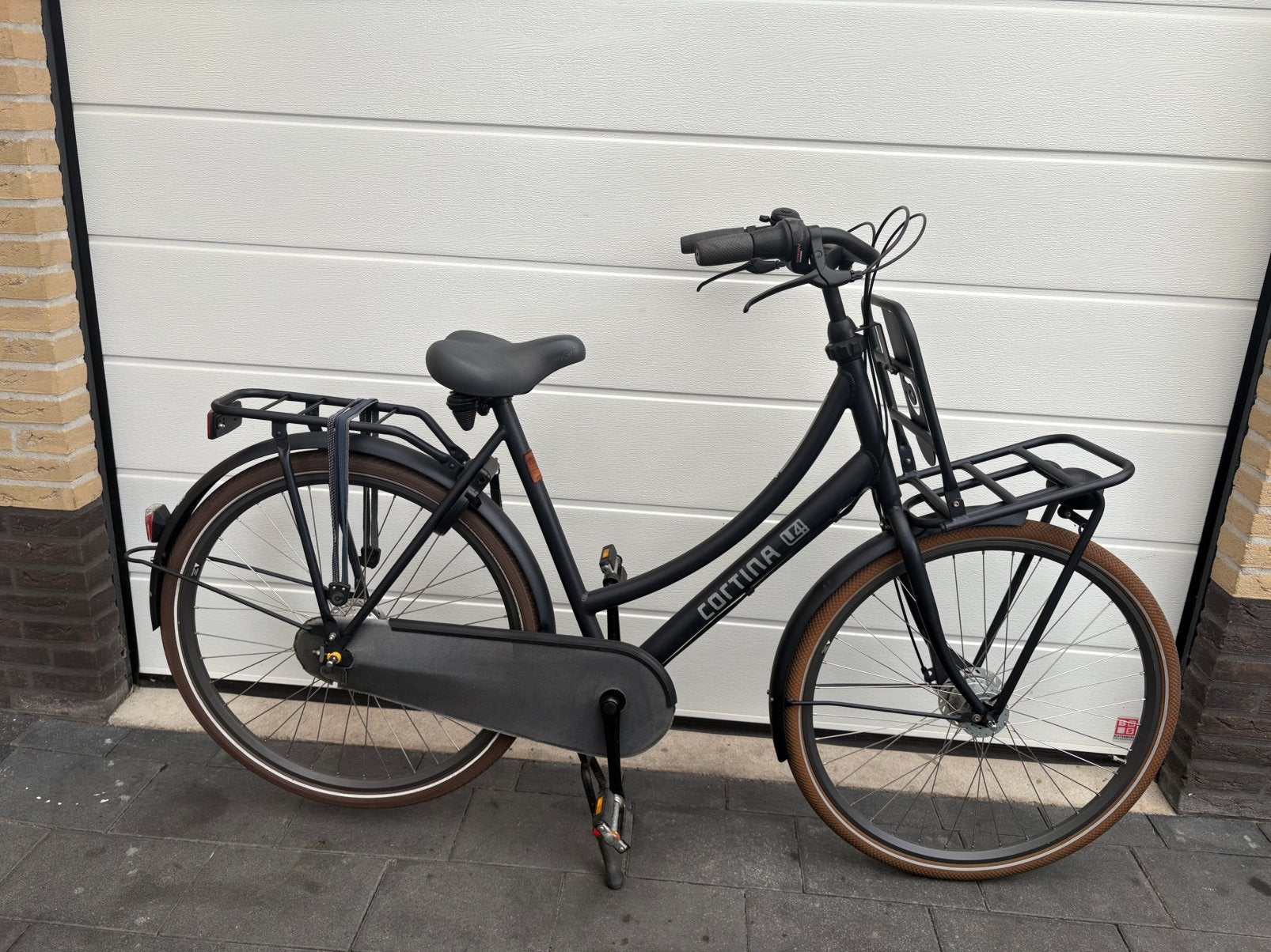 Cortina U4 Sterren Grijs Matt Damesfiets Z.G.A.N., Fietsen en Brommers, Versnellingen, 56 cm of meer, Zo goed als nieuw, Trommelrem