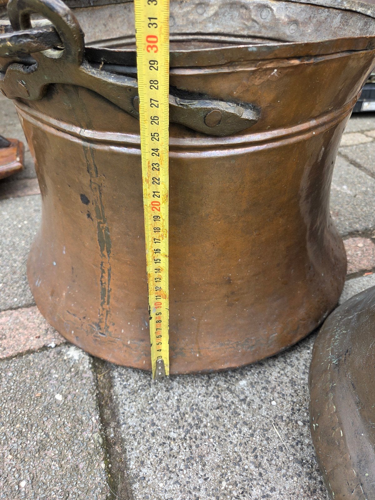 Antieke Koperen Pot, Ophalen of Verzenden, Koper