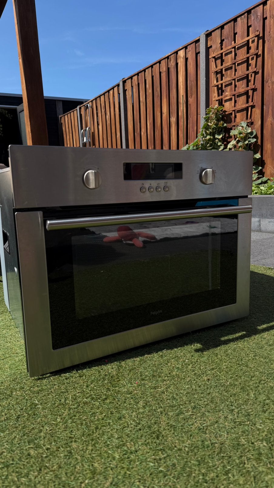 Pelgrim combimagnetron MAG546RVS – goede staat, Witgoed en Apparatuur, Combimagnetron, 60 cm of meer, Grill, Ophalen of Verzenden