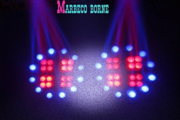 Uranus Double Moon, Licht effect, LED met Stroboscoop New, Geluidgestuurd, Nieuw, Info@marbeco.nl, BeamZ