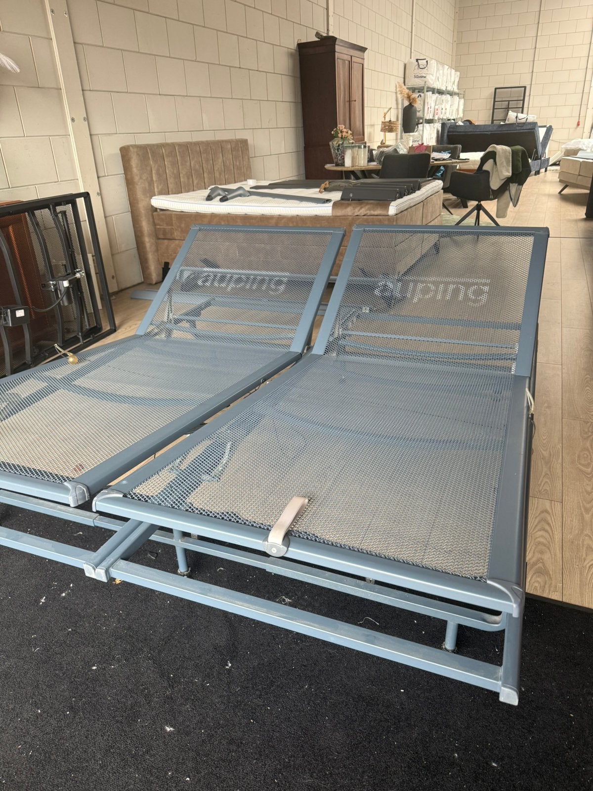 Buitenkansje - Auping 180x210 Sterk en Simpel, Ophalen of Verzenden, Zo goed als nieuw, Hout