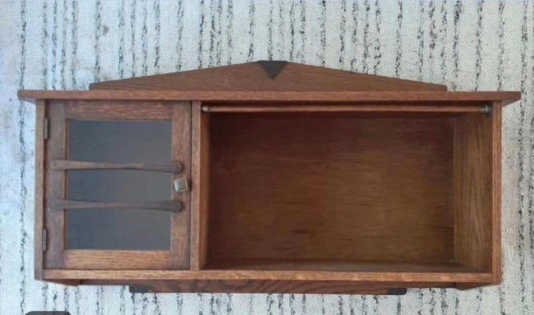 vintage hangkastje, Ophalen