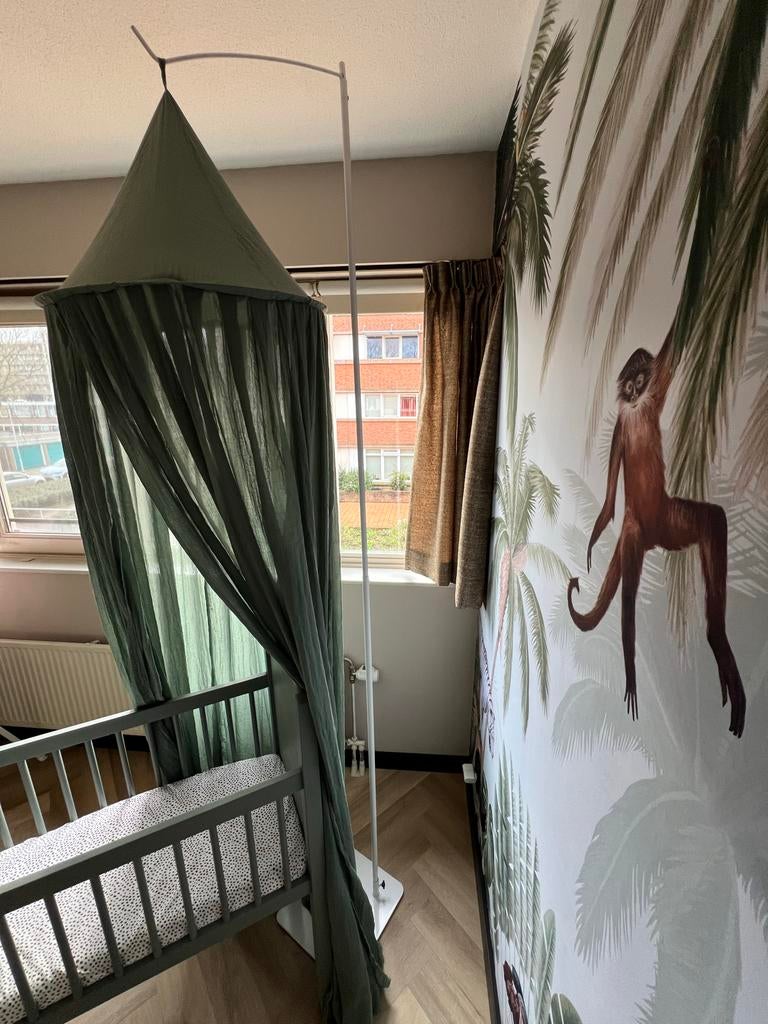 Jollein Klamboe - Groen plus piekstok, Kinderen en Baby's, Ophalen of Verzenden, Gebruikt, Klamboe