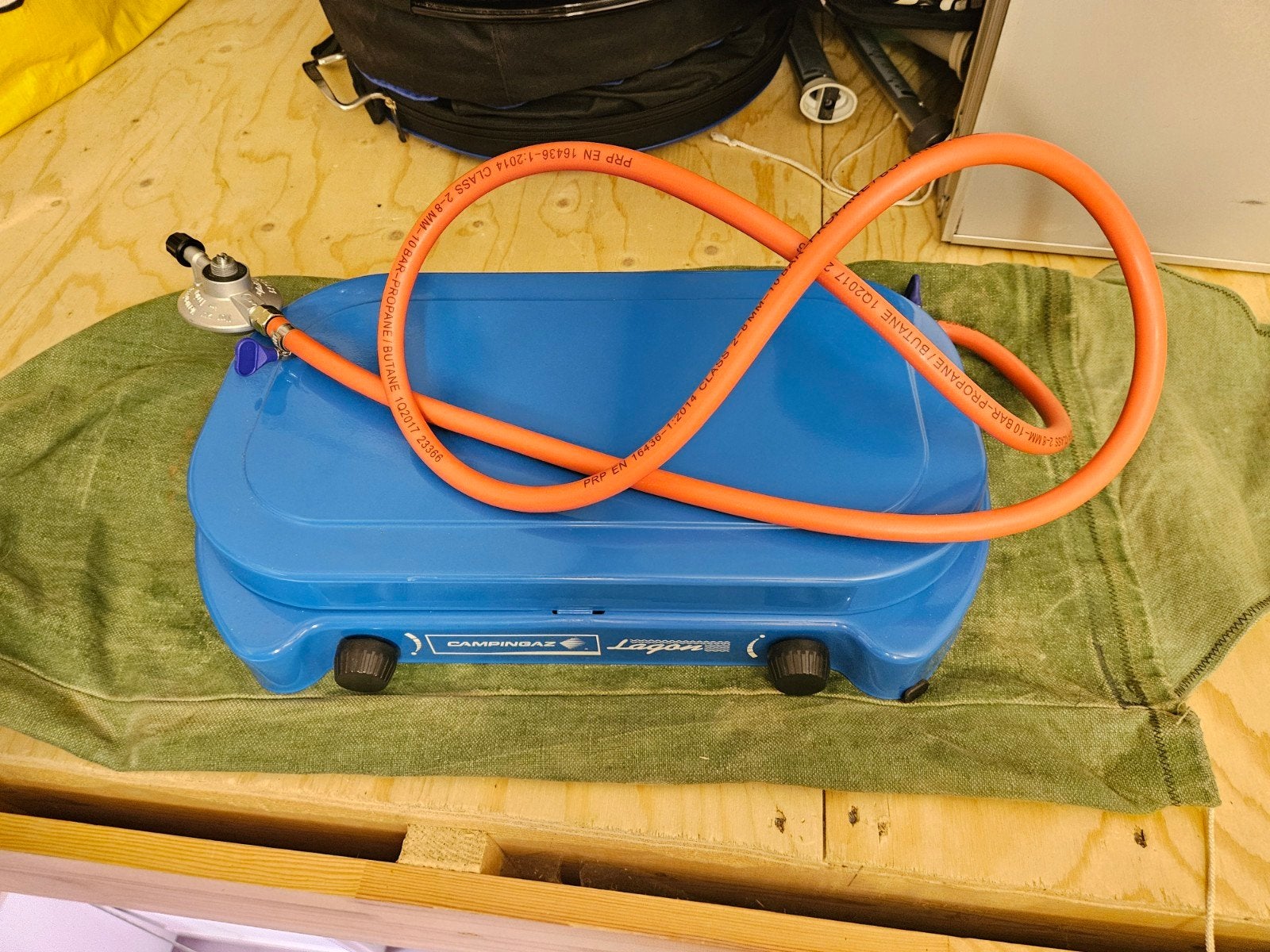 Campingaz Lagon 2-pits kooktoestel met bakplaat, Ophalen, Zo goed als nieuw