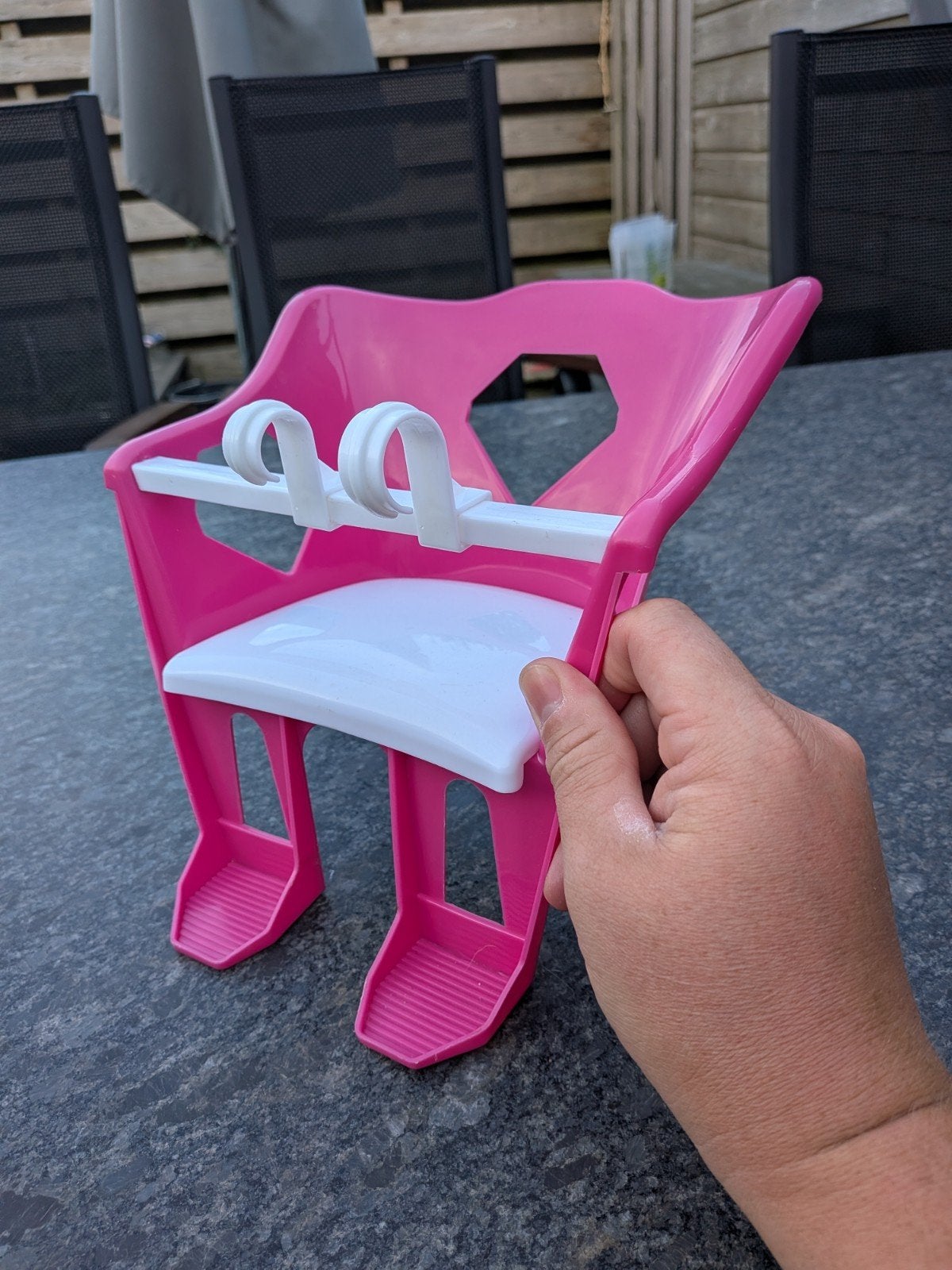poppen stoeltje voor aan het stuur van kinderfiets, Ophalen, Gebruikt