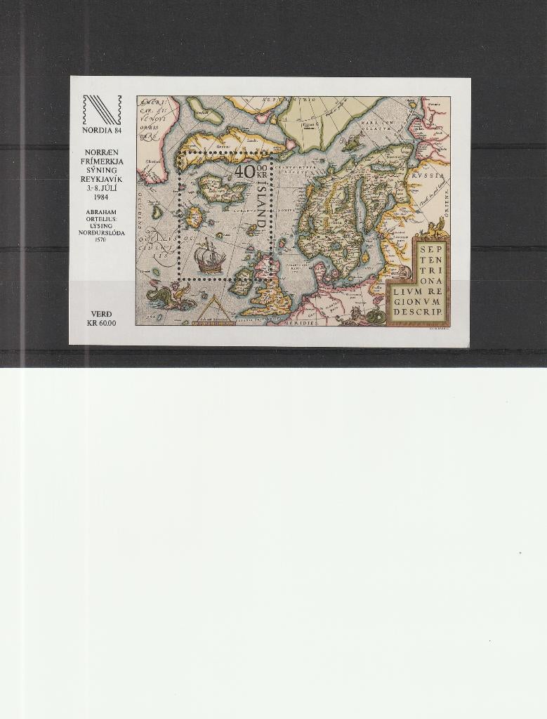 Ijsland Blok Nordia 1984 (MP75), Verzenden, IJsland, Postfris